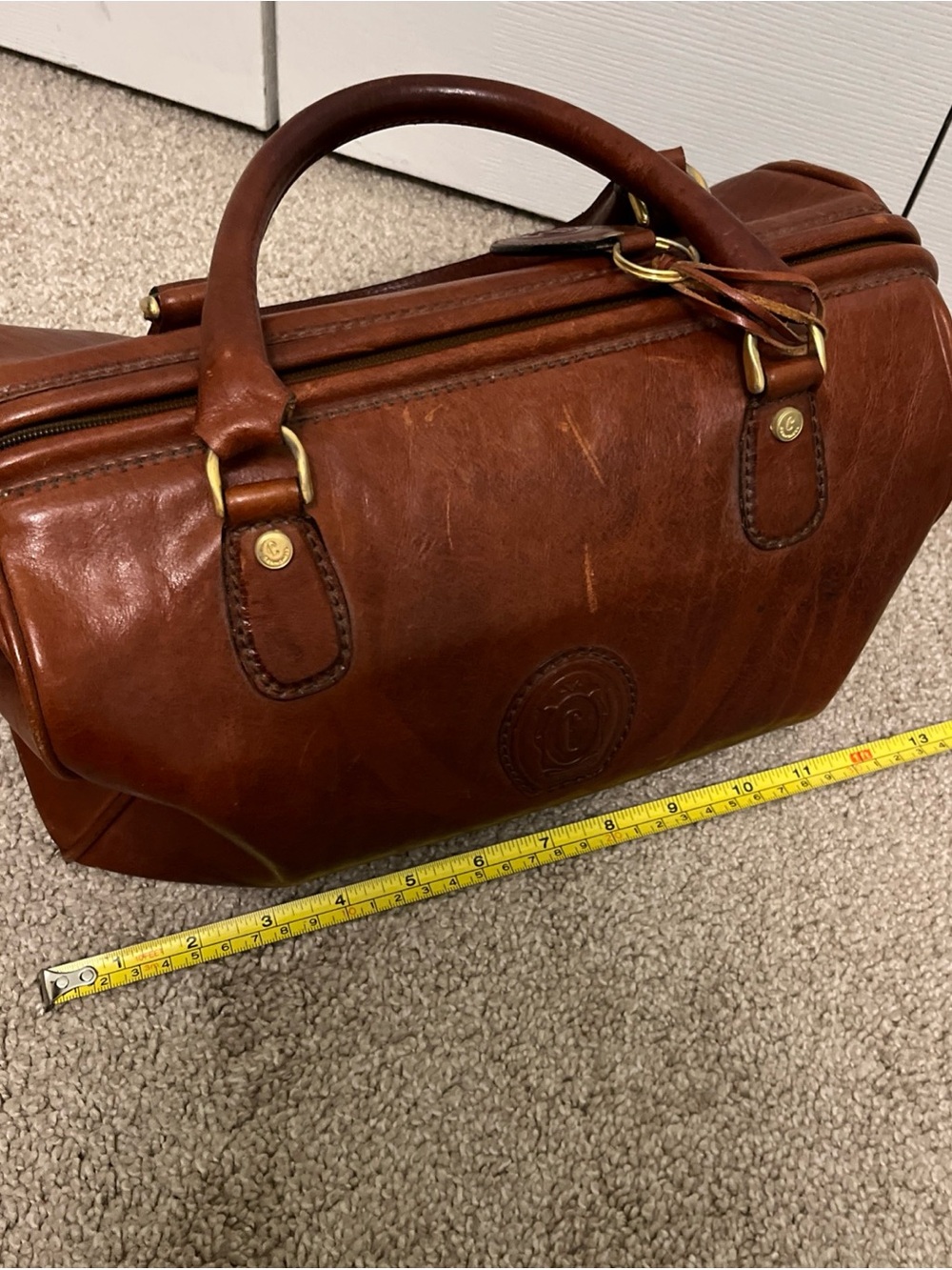 Ceancarel vintage Brown Leather bag - Picture 12 of 13